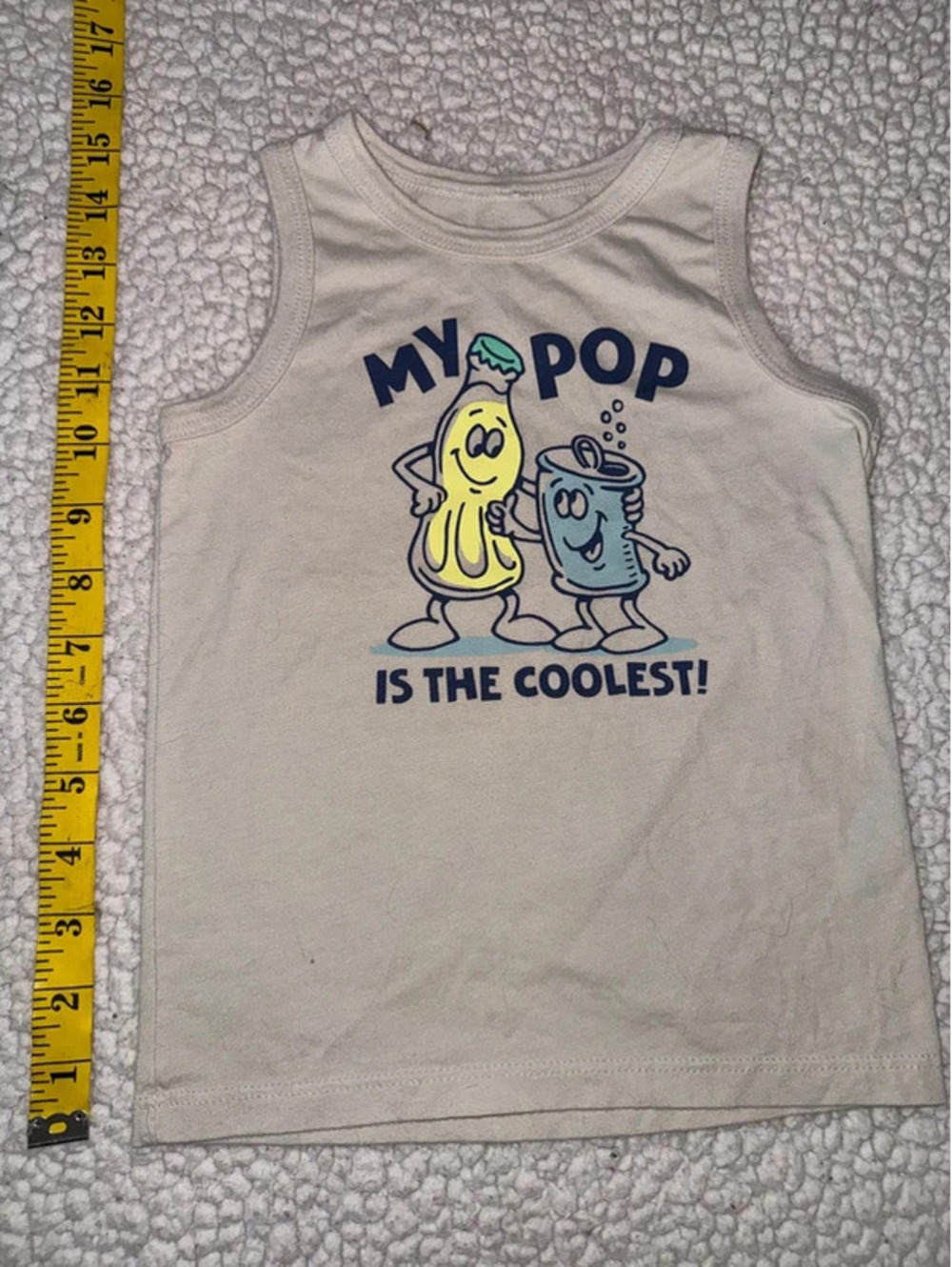 OshKosh B'gosh Tank Top Boys Size 3T Casual Cute Cartoon Graphic